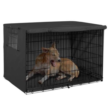 Peahefy Pet Cage Cover,Pet Kennel Cover,124.5x84x79cm Dogs Wire Crate Cover Waterproof Sunscreen Dustproof Pet Cage Cover for Outdoof