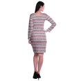 thumbnail image 3 of Moomaya Womens Full Sleeve Printed Midi Length Printed Bodycon Dress, 3 of 6