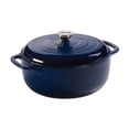 thumbnail image 1 of Lodge 6 Quart Indigo Enamel Cast Iron Dutch Oven, 1 of 6