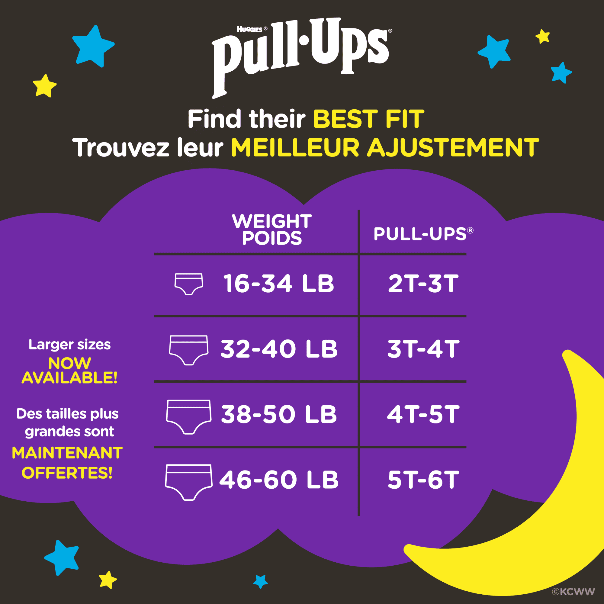 Pull-Ups Boys' Night-Time Potty Training Pants, 3T-4T (32-40 lbs), 108 Ct