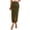 Army Green, variant on Tumotour Summer Skirt For Women High Waisted Cargo Midi Skirt Trendy Spring Summer Pencil Slit Skirty Casual Business Work Long Skirts