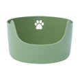 thumbnail image 1 of itter Box Open Top Pet Litter Tray Deep Loo Kitty Litter Pan Portable Large L, 1 of 8