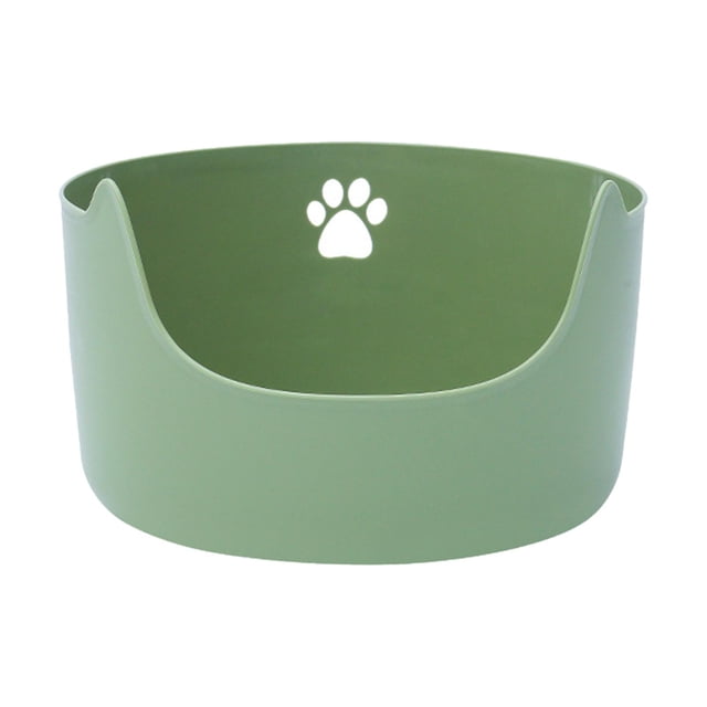 itter Box Open Top Pet Litter Tray Deep Loo Kitty Litter Pan Portable Large L
