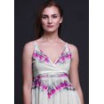 thumbnail image 2 of Bimba Robe Longue Chic Imprimée Teinture sur Nœuds pour Femmes, Style Bohème, Maxi d'Été, Tenue de Plage - Grand, 2 of 6