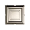 thumbnail image 1 of Fasade Easy Installation Portrait Brushed Nickel Glue Up Ceiling Tile/ Ceiling Panel (12" X 12" Sample), 1 of 3