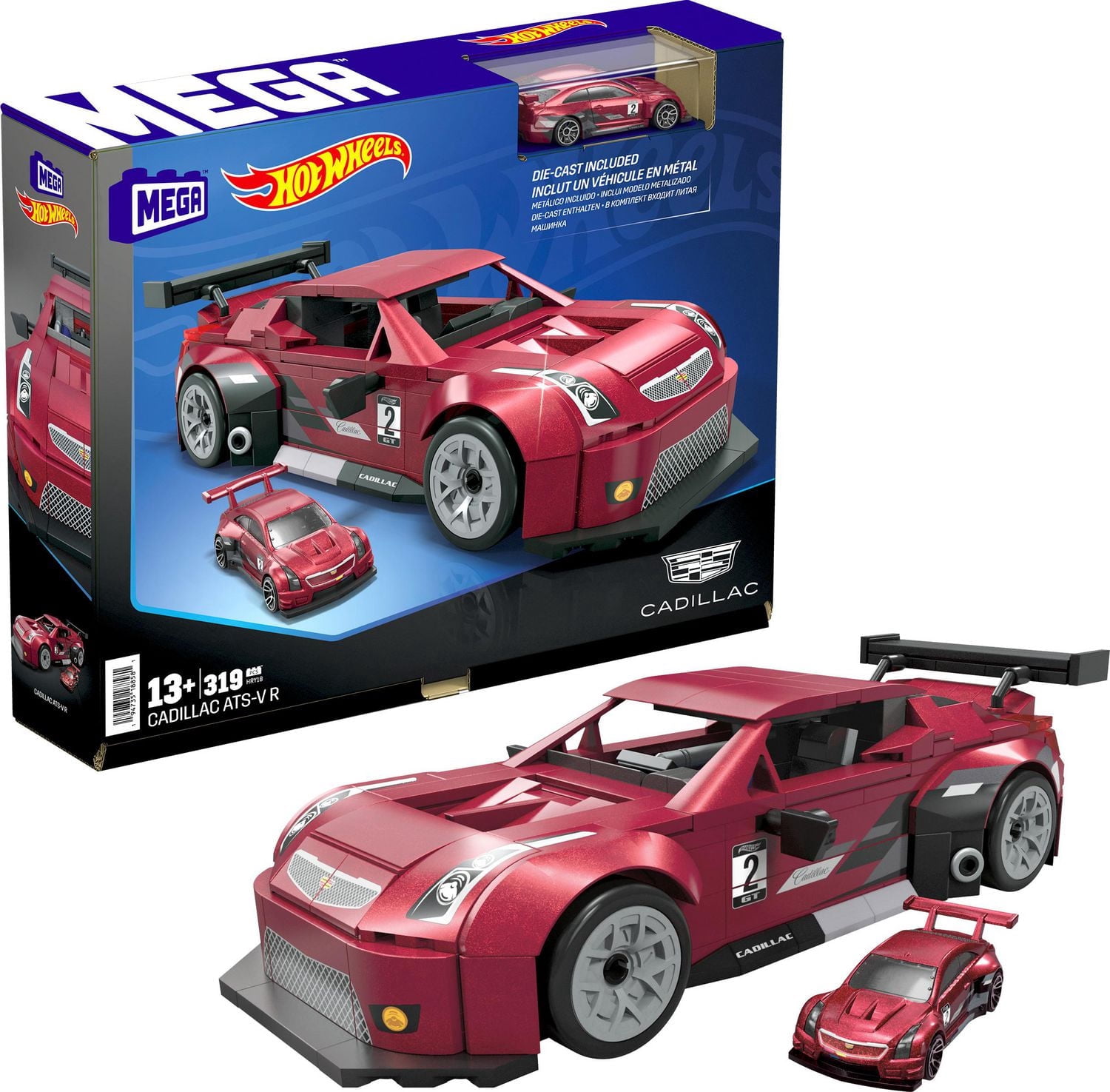 MEGA Hot Wheels Coffret de construction Cadillac ATS-V R