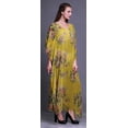 thumbnail image 3 of Bimba Kaftan de Plage Floral, Paréo de Bikini, Robe Maxi pour Femmes, Long Caftan-TG-3X, 3 of 5
