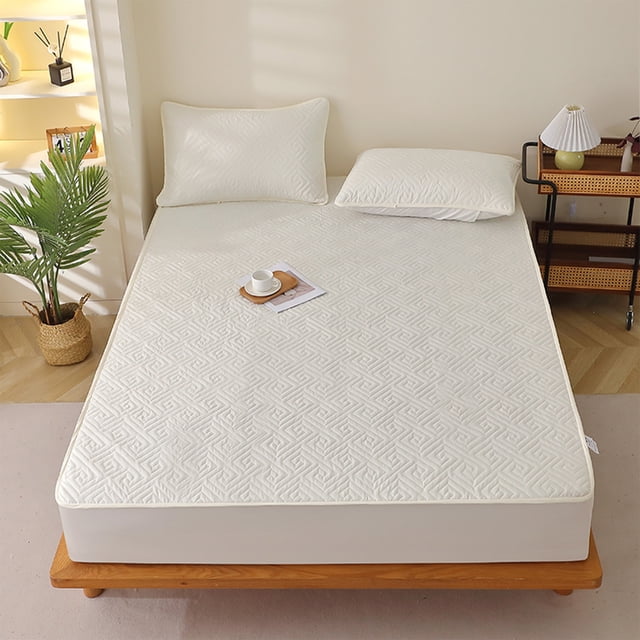 Naittoop Chapeaux de Lit Imperméables Pièce Unique Protège-Matelas en Coton Épaissi Couvre-Lit d'Automne et d'Hiver Drap de Lit