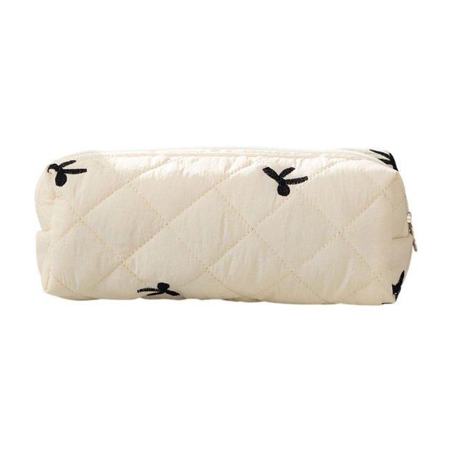 bbymog Trousse de Rangement pour Papeterie Sac de Rangement Durable en Tissu Oxford Jaune Taille Unique