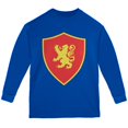 thumbnail image 1 of Halloween Knight Shield Costume Rampant Lion Youth Long Sleeve T Shirt, 1 of 1