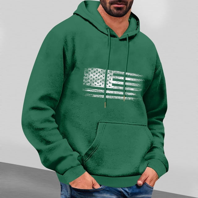 Styesk Chandails pour Hommes Chandail à Capuche Décontracté Imprimé à Manches Longues pour Hommes