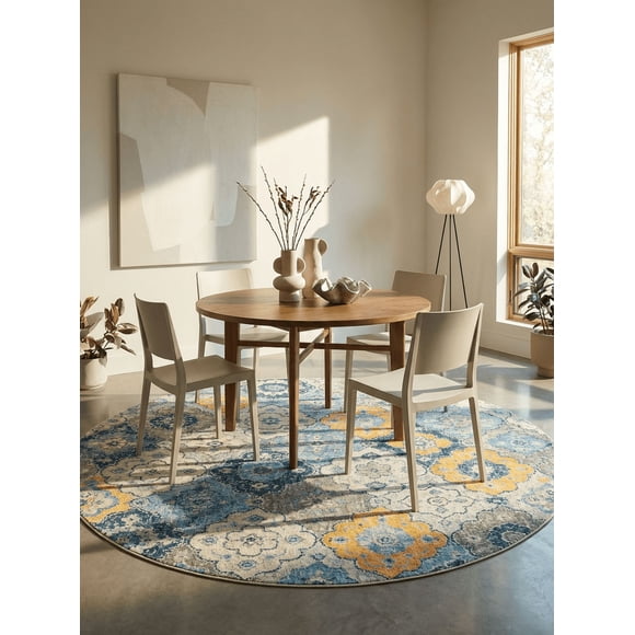 Tapis floral moderne de la collection Savannah de Rug Branch