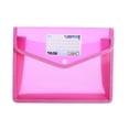 thumbnail image 2 of Ecohintz Plastic Folders A5 Expanding File Folder - Snap-Closure Document Organizer with Pockets | Transparent School/Office Pouch, Plastic Folders with Snap Closure, Pink, 2 of 9