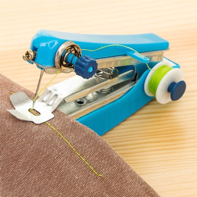 MesaSe Mini Machine à Coudre Manuelle Portative Multifonctionnelle pour la Maison, Sans Fil, Machine de Couture Couleur Aléatoire