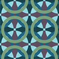 thumbnail image 1 of Ahgly Company Tapis d'Intérieur Lavable à la Machine, Carré, Transitionnel, Bleu Geai Bleu, Tapis de Zone, 8 Pieds Carré, 1 of 7