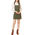 thumbnail image 1 of INSPIRE CHIC Robe Salopette pour Femme Bretelle Ajustable Ligne A Invisible Fermeture Éclair Latérale Jupe à Bretelles Décontractée m Vert, 1 of 8