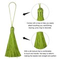 thumbnail image 3 of Unique Bargains 6.5' Silky Bookmark Tassels with Loop for DIY Craft Accessory, 8Pack Army Green, 3 of 5