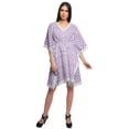 thumbnail image 3 of Moomaya Robe Courte de Caftan de Plage, Robe de Couverture Imprimée, Kaftan pour Femmes, Tenue de Plage, Couverture, 3 of 4