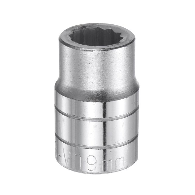 Unique Bargains 19mm 12 Point Shallow Socket 3/4' Drive Standard Metric Chromium Vanadium Steel