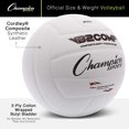 thumbnail image 3 of Champion Sports VB2GN 8.25 in. VB Pro Comp Series Volleyball, Green & White, 3 of 7