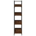 thumbnail image 3 of vidaXL Bookcase 4-Tier Brown Oak 100x33x145.5 cm Engineered Wood, 3 of 5