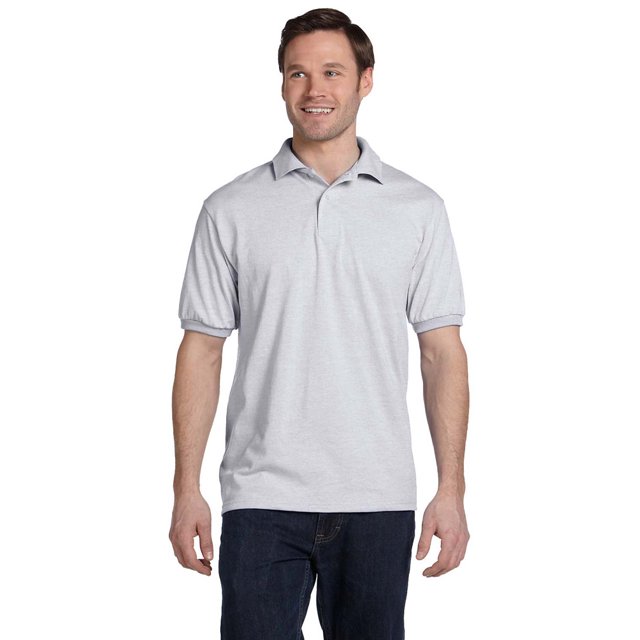 Hanes 054 EcoSmart Polo pour Hommes - Cendre - Très Grand