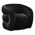 thumbnail image 1 of Meridian Furniture Roxbury Black Velvet Accent Chair, 1 of 14