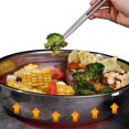 thumbnail image 4 of fastboy Hot Pot Pan Kitchenware Professional Hot Pot Cooker with Glass Lid for Party 28cm, 4 of 9