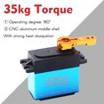 thumbnail image 4 of 35KG Digital Servo 2pcs Metal Gear Servo Waterproof for RC Cars Robot Manipulator with 25T Servo Arms, 4 of 8