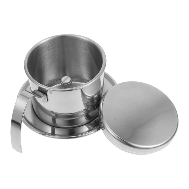 OUNONA Stainless Coffee Pot Drip Brewing Modern Sleek Design for Office Use 1Pack