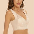thumbnail image 4 of Timegard 2pc Plus Size Bras for Women No Underwire Flower Lace Back Smoothing Full-Support Everyday Bra, 4 of 6