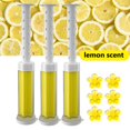 thumbnail image 1 of 3Pcs Toilet Cleaner Gel  Flower Fragrant Toilet Cleaning Detergent Gel Aromatherapy Toilet Gel Helps Prevent Limescale  Strong Cleaning Power Natural Fragrance Deodorant for Home  Lemon, 1 of 9