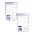 thumbnail image 1 of Oleegame 2PC Produce Storage Round Plastic Sealed Jar Storage Jar Kitchen Multigrain Storage Box, 1 of 7