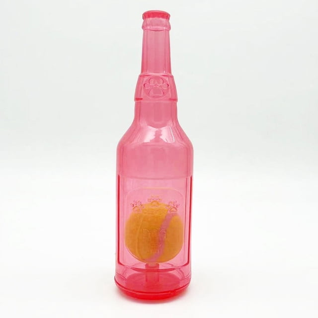 Dvkptbk Pet Vocalization Teething Floating Rubber Tennis Wine Bottle