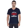 thumbnail image 1 of Inkmeso Mens Gradution Tee Shirt Proud Dad Of A Senior€ Graphic Print Tshirt For Daddy Gift, 1 of 7