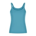 thumbnail image 1 of Yuyuzo Camisoles Grande Taille pour Femmes en Tricot Côtelé Sans Manches Courts Col Rond Coupe Ajustée Doux Couche de Base Camis T-Shirts, 1 of 5
