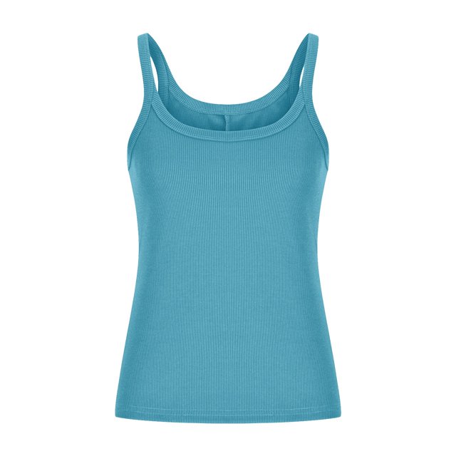Yuyuzo Camisoles Grande Taille pour Femmes en Tricot Côtelé Sans Manches Courts Col Rond Coupe Ajustée Doux Couche de Base Camis T-Shirts