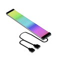 thumbnail image 3 of Miulika ARGB Motherboard Extension Cable LED Light Strip Bar for PC Computer Chassis Black 8 Strips, 3 of 7