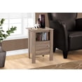 thumbnail image 1 of Monarch Specialties Accent Table, Side, End, Nightstand, Lamp, Storage, Living Room, Bedroom, Brown Laminate, Transitional, 1 of 4