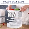 thumbnail image 3 of Pompotops Fruit Vegetable Storage Containers for Fridge Draining Fresh Containers 3 in 1 Produce Storage Containers Large Organizer Bins with Lid & Colander Clearance, 3 of 5