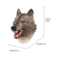 thumbnail image 3 of as show Realistic Wolf Hand Puppet Soft Rubber Toy For Kids Role Play, Stretchy Expressions, Safe And Odor-Free, 3 of 4