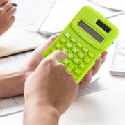 5Pcs Large Screen Calculator, Yrmaups Large Screen Calculator For Elementary Study, 8 Digit Lcd Display, Portable Basic Function Calculator For Office, Finance, Home, Travel
