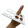 thumbnail image 2 of Miangastore 2 Pcs Ring Measuring Card Board Ring Jewelry Cardboard Sheets Jewelry Rings Measure Tool Ring Sizer Measuring Ruler Ring Measuring Gauge Ring Size Tools Usa Rings Size, 2 of 8