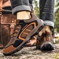 thumbnail image 2 of Bmisegm Espadrilles pour Hommes Espadrilles de Randonnée Chaussures de Marche Légères pour l'Extérieur Chaussures de Course Non Étanches pour un Randonnée Confortable Chaussures pour Hommes Espadrilles Brunes 9, 2 of 8