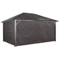 thumbnail image 1 of Sojag, rideaux bruns pour abris soleil Genova, 10 pi x 14 pi, polyester, 1 of 5