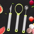 thumbnail image 2 of Plongeur de Fruits, 3pcs Multi Fonction Fruit Creuser Boule Melon Pelle Construite pour la Précision, 2 of 8