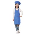 thumbnail image 1 of TOPTIE Kids Apron and Chef Hat Set, Adjustable Cotton Child Cooking Kitchen Apron, S-XXL-Blue-S, 1 of 8