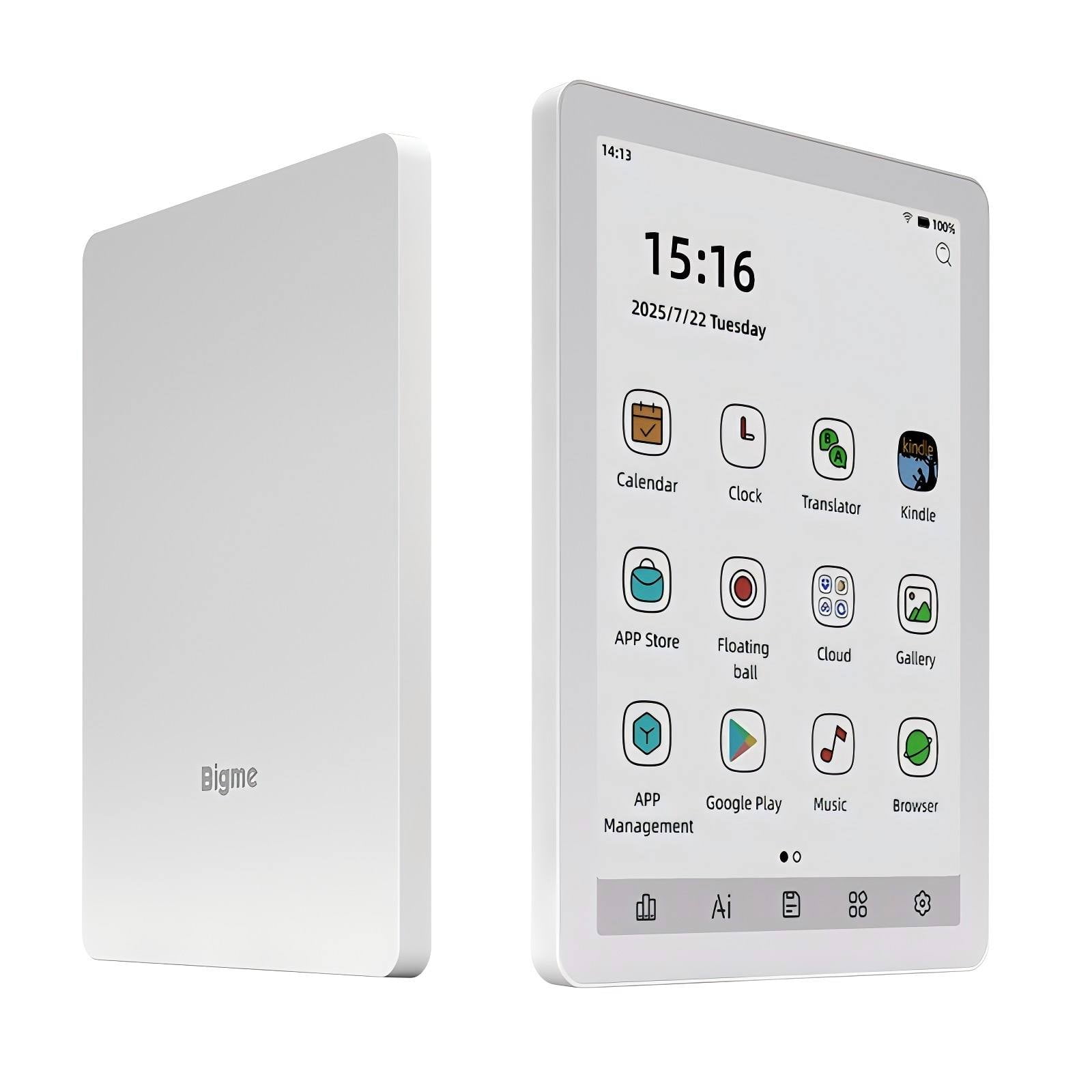 Bigme B6 6-Inch Color E-Paper Tablet Android 14 E-Reader with 4GB