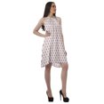 thumbnail image 3 of Moomaya Tunique Grande Taille à Col Licou en Rayonne Sans Manches Débardeur Mini Robe T-Shirt, 3 of 4