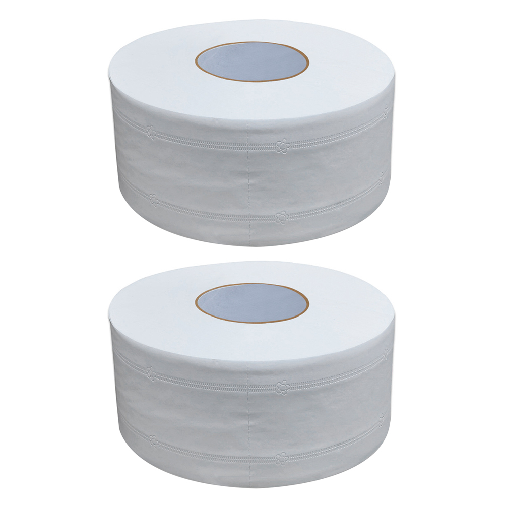 KAKOWELY 2pcs Large Roll Paper Toilet Paper Household Toilet Paper for Home Office Workshop,8.27"X8.27"X3.54"